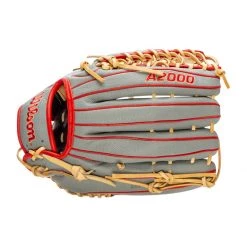 Best deal ✨ Wilson A2000 SuperSkin OT7 12.75" Baseball Glove: WBW1001041275 Grey, Red, Tan ✔️ -Glovegear Store 6420 10 21 wilson a2000 superskin ot7 12 75 baseball glove wbw1001041275 33610 11 l