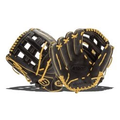Best Pirce ⌛ Wilson A1000 1750 12.5" Baseball Glove: WBW100138125 Black, Grey, Tan 👏