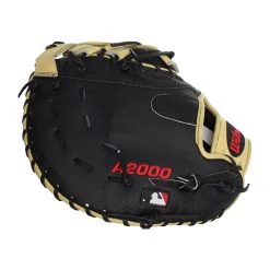 Discount 😍 Wilson A2000 SuperSkin 12.5" First Base Mitt: WTA20RB201620SS Black ❤️ -Glovegear Store 66d9 08 19 31805 4 l