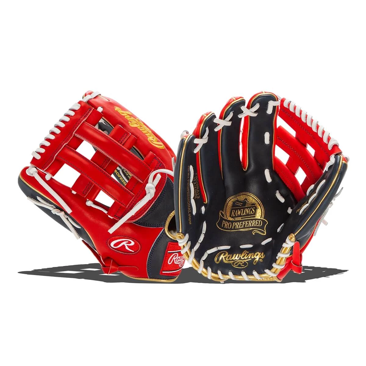 Cheap 🎁 Rawlings Pro Preferred 12.75" Ronald Acuna Jr. Baseball Glove: PROSRA13 Navy, Red ✨ 3 Cheap 🎁 Rawlings Pro Preferred 12.75" Ronald Acuna Jr. Baseball Glove: PROSRA13 Navy, Red ✨