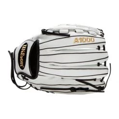 Promo 😀 Wilson A1000 V125 12.5" Fastpitch Softball Glove: WBW100182125 Black, White, Gold ❤️ -Glovegear Store 6dc0 11 21 wilson a1000 v125 12 5 fastpitch softball glove wbw100182125 34280 19 l