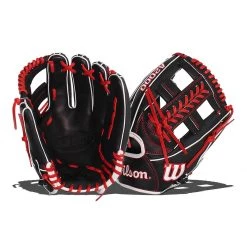 Flash Sale 🌟 Wilson A2000 SuperSkin 1785 11.75" Baseball Glove: WBW1000981175 Black, Red 🥰 -Glovegear Store 6f36 09 20 wilson a2000 superskin 1785 11 75 baseball glove wbw1000981175 33606 1 l