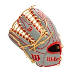 Best deal ✨ Wilson A2000 SuperSkin OT7 12.75" Baseball Glove: WBW1001041275 Grey, Red, Tan ✔️ -Glovegear Store 6f5b 10 21 wilson a2000 superskin ot7 12 75 baseball glove wbw1001041275 33610 9 l