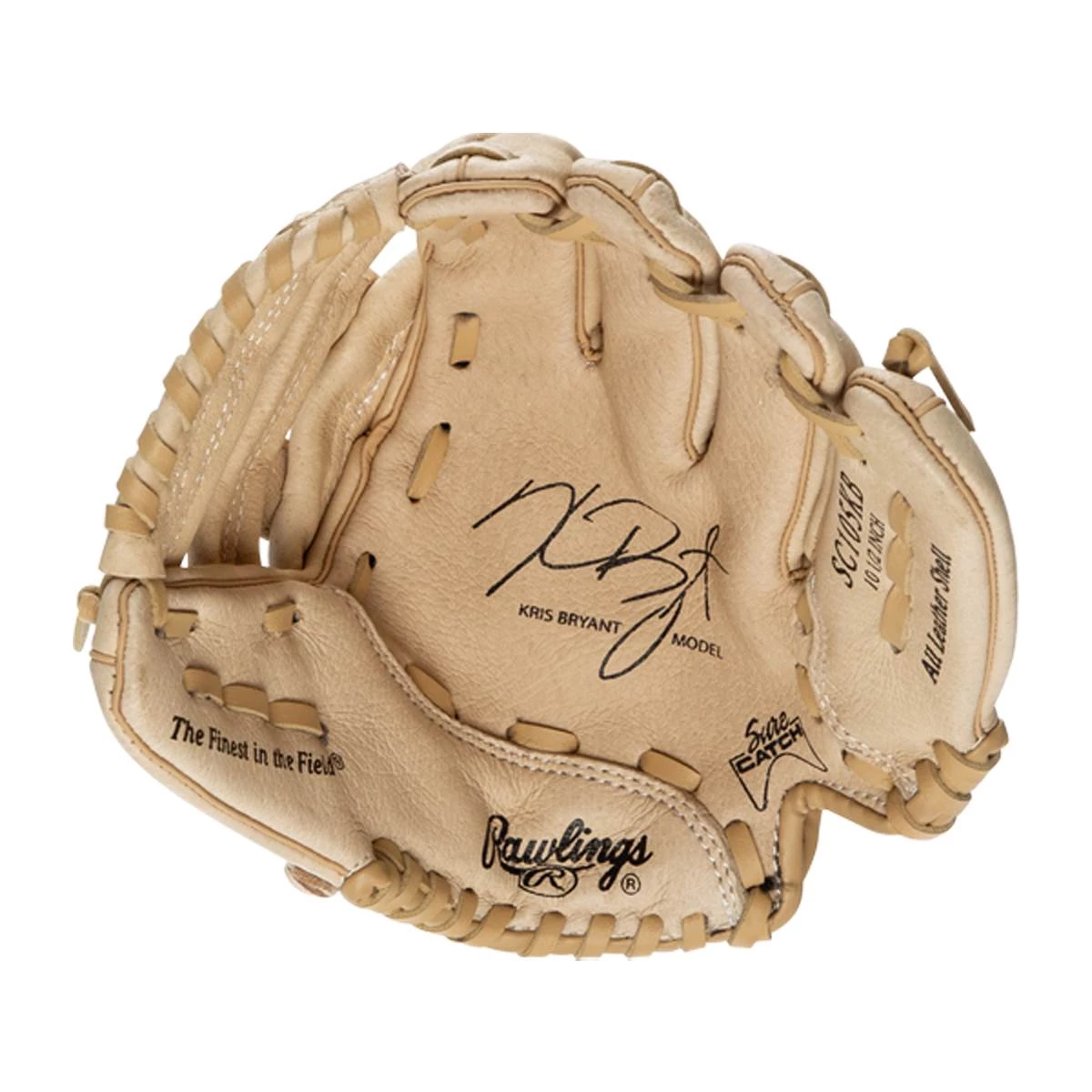 Best Sale ❤️ Rawlings Sure Catch 10.5" Kris Bryant Youth Baseball Glove: SC105KB Tan ✔️ 8 Best Sale ❤️ Rawlings Sure Catch 10.5" Kris Bryant Youth Baseball Glove: SC105KB Tan ✔️ - Image 6