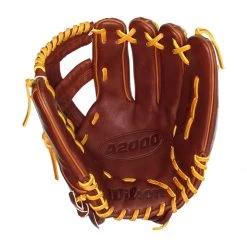 Discount 👍 Wilson A2000 Pedroia Fit 11.75" Dustin Pedroia Baseball Glove: WTA20RB20DP15GM Brown ⌛