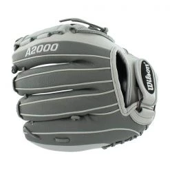 Brand new 🧨 Wilson A2000 SuperSkin 12" Fastpitch Softball Glove: WTA20RF19P12 Grey, White ❤️ -Glovegear Store 8108 07 18 30516 4 m