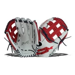 New 🌟 Miken 14" Pro Series Slow Pitch Softball Glove: PRO140-WSN Grey, Blue, Red 🥰 -Glovegear Store 81a0 03 19 31193 l