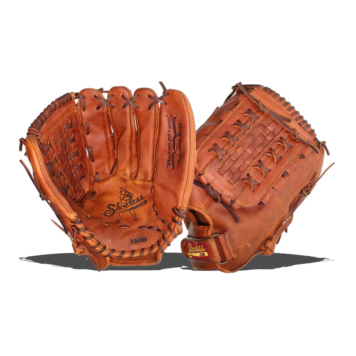 Hot Sale 👏 Shoeless Joe Professional 14" Slow Pitch Softball Glove: 1401BW Brown 🎁 3 Hot Sale 👏 Shoeless Joe Professional 14" Slow Pitch Softball Glove: 1401BW Brown 🎁
