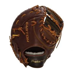 Best Sale ⌛ Easton Flagship 12.75" Baseball First Base Mitt: FS-J70 Black, Brown, Tan ❤️ -Glovegear Store 8acf 10 21 easton flagship 12 75 baseball first base mitt fs j70 34411 7 l