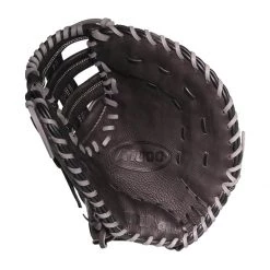 Best Sale ⌛ Wilson A1000 1620 12.5" Baseball First Base Mitt: WBW100140125 Black, Grey ✔️ -Glovegear Store 8e29 03 21 wilson a1000 1620 12 5 baseball first base mitt wbw100140125 34275 4 l