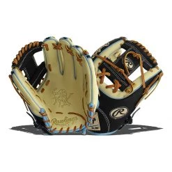 Budget ⌛ Rawlings Heart of the Hide 11.75" Baseball Glove: PRO315-2CBC Black, Blue, Tan 🤩