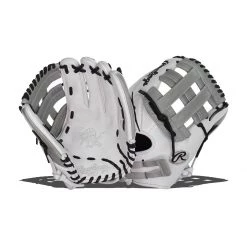Discount 🔔 Rawlings Heart of the Hide 12.75" Fastpitch Softball Glove: PRO1275SB-6WG Grey, White ⌛ -Glovegear Store 9086 03 19 31335 l