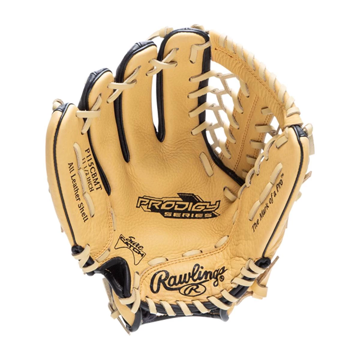 Discount ❤️ Rawlings Prodigy 11.5" Youth Baseball Glove: P115CBMT Black 🌟 4 Discount ❤️ Rawlings Prodigy 11.5" Youth Baseball Glove: P115CBMT Black 🌟 - Image 2