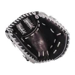 Hot Sale ⭐ Wilson A2000 SuperSkin FPCM 34" Fastpitch Softball Catcher's Mitt: WBW10021834 Black, Grey 🔔 -Glovegear Store 948a 09 20 wilson a2000 superskin fpcm 34 fastpitch softball catchers mitt wbw10021834 33637 6 l
