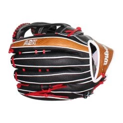Hot Sale 🤩 Wilson A2K 12.75" SuperSkin Baseball Glove: WBW1000691275 Black, Red, Tan 🌟 -Glovegear Store 9514 07 20 wilson a2k 12 75 superskin baseball glove wbw1000691275 33325 5 l