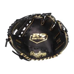 Deals ⭐ Rawlings R9 11.5" Baseball Glove: R9314-2BG Black, Gold ✨ -Glovegear Store 97ac 11 20 rawlings r9 11 5 baseball glove r9314 2bg 33541 6 l