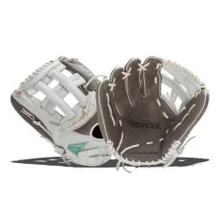 New ⌛ Easton Fundamental 13" Fastpitch First Base Mitt: FMFP13 Grey, Teal, White ✔️