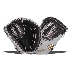 Hot Sale ⭐ Wilson A2000 SuperSkin FPCM 34" Fastpitch Softball Catcher's Mitt: WBW10021834 Black, Grey 🔔