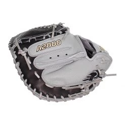 Hot Sale ⭐ Wilson A2000 SuperSkin FPCM 34" Fastpitch Softball Catcher's Mitt: WBW10021834 Black, Grey 🔔 -Glovegear Store 9fa7 09 20 wilson a2000 superskin fpcm 34 fastpitch softball catchers mitt wbw10021834 33637 5 l
