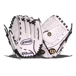 Promo 😀 Wilson A1000 V125 12.5" Fastpitch Softball Glove: WBW100182125 Black, White, Gold ❤️ -Glovegear Store a0cf 03 21 wilson a1000 v125 12 5 fastpitch softball glove wbw100182125 34280 2 l