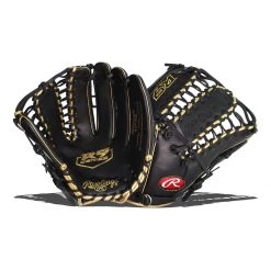 Discount 👍 Rawlings R9 12.75" Baseball Glove: R96019BGFS Black, Gold ❤️