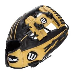 Coupon ❤️ Wilson A500 Siren 11.5" Youth Fastpitch Softball Glove: WBW100419115 Black, Tan ✔️ -Glovegear Store a29b 10 21 wilson a500 siren 11 5 youth fastpitch softball glove wbw100419115 34734 3 l