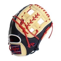 New 🤩 Rawlings Heart of the Hide 11.5" Baseball Glove: PRO314-19SN Navy, Red, Tan ⌛ -Glovegear Store a3e0 03 20 rawlings heart of the hide 11 5 baseball glove pro314 19sn 33264 3 l