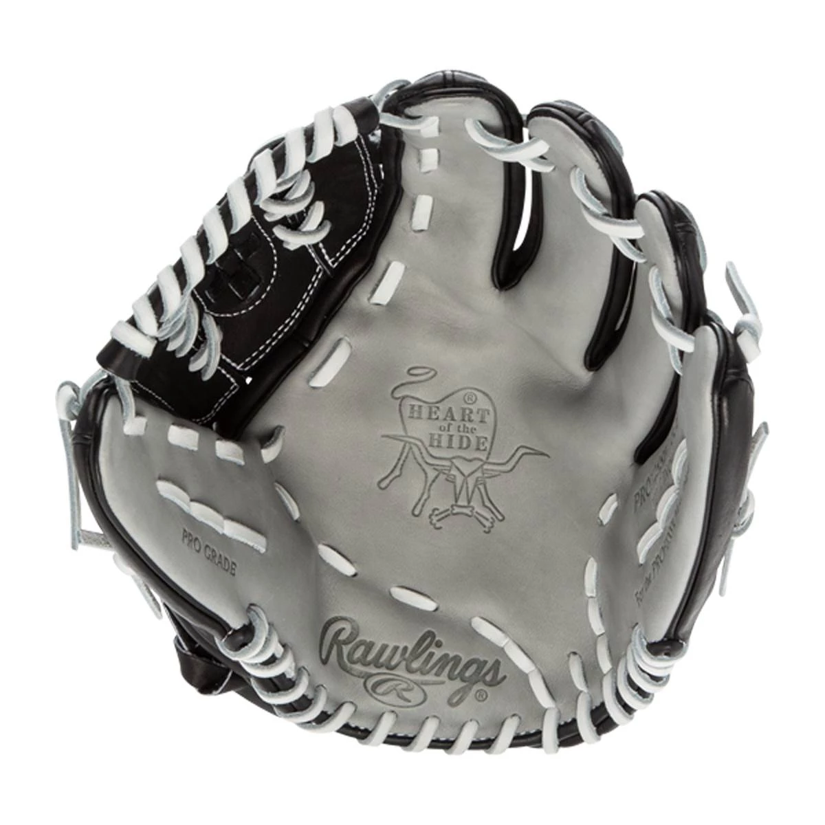 New โ Rawlings Heart of the Hide 12.5" Fastpitch Softball Glove: PRO125SB-18GB Black, Grey ๐ 8 New โ Rawlings Heart of the Hide 12.5" Fastpitch Softball Glove: PRO125SB-18GB Black, Grey ๐ - Image 6