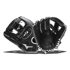 Flash Sale ❤️ Mizuno Pro Select 11.75" Fastpitch Softball Glove: GPSF1175BK Black, White ✨