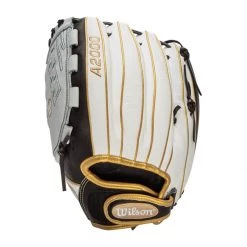 Top 10 🛒 Wilson A2000 SuperSkin 12.5" Fastpitch Softball Glove: WTA20RF19V125SS Black, White ⭐ -Glovegear Store a64f 10 21 wilson a2000 superskin 12 5 fastpitch softball glove wta20rf19v125ss 30518 14 l