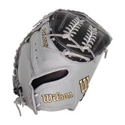 Hot Sale ⭐ Wilson A2000 SuperSkin FPCM 34" Fastpitch Softball Catcher's Mitt: WBW10021834 Black, Grey 🔔 -Glovegear Store a821 09 20 wilson a2000 superskin fpcm 34 fastpitch softball catchers mitt wbw10021834 33637 7 l