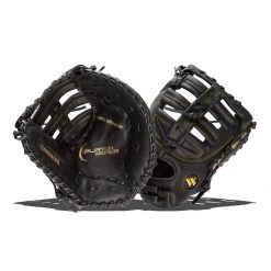 Best deal 💯 Worth Player Series 13" Slow Pitch First Base Mitt: WPL130-FB Black, Gold 🔔 -Glovegear Store a914 10 21 worth player series 13 slow pitch first base mitt wpl130 fb 33939 8 l