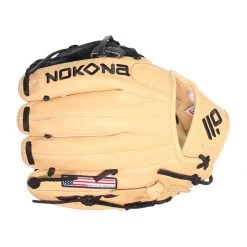 Buy 😉 Nokona SKN 11.5" Baseball Glove: SKN-1150 Black ⭐ -Glovegear Store aafd 07 20 nokona skn 11 5 baseball glove skn 1150 32276 5 l