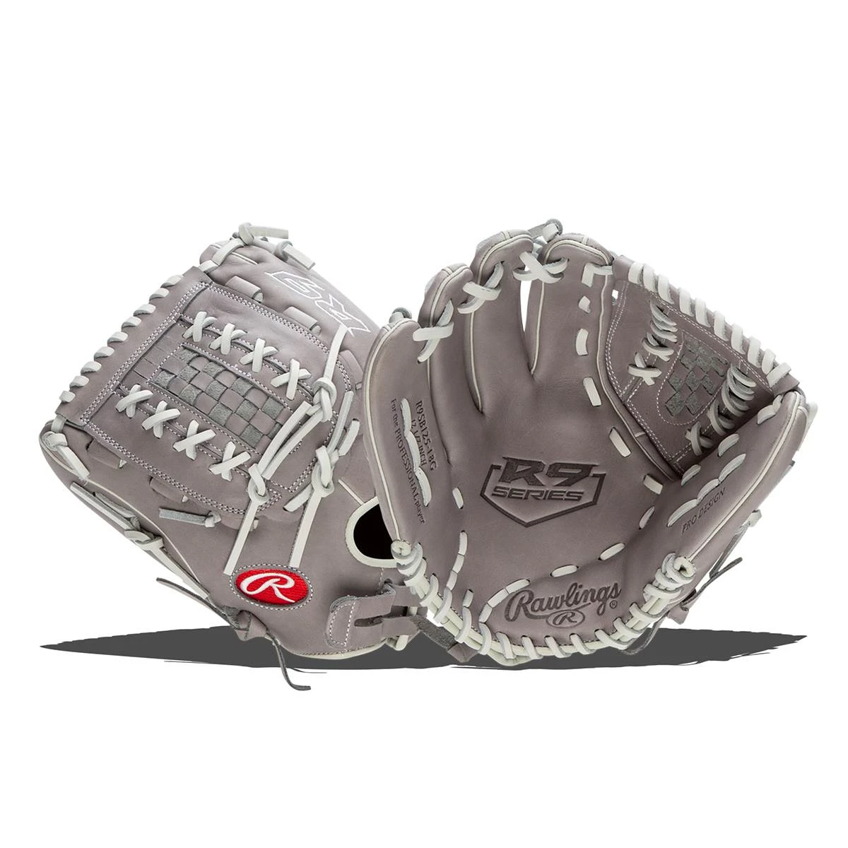 New ⌛ Rawlings R9 12.5" Fastpitch Softball Glove: R9SB125-18G Grey 🥰 3 New ⌛ Rawlings R9 12.5" Fastpitch Softball Glove: R9SB125-18G Grey 🥰