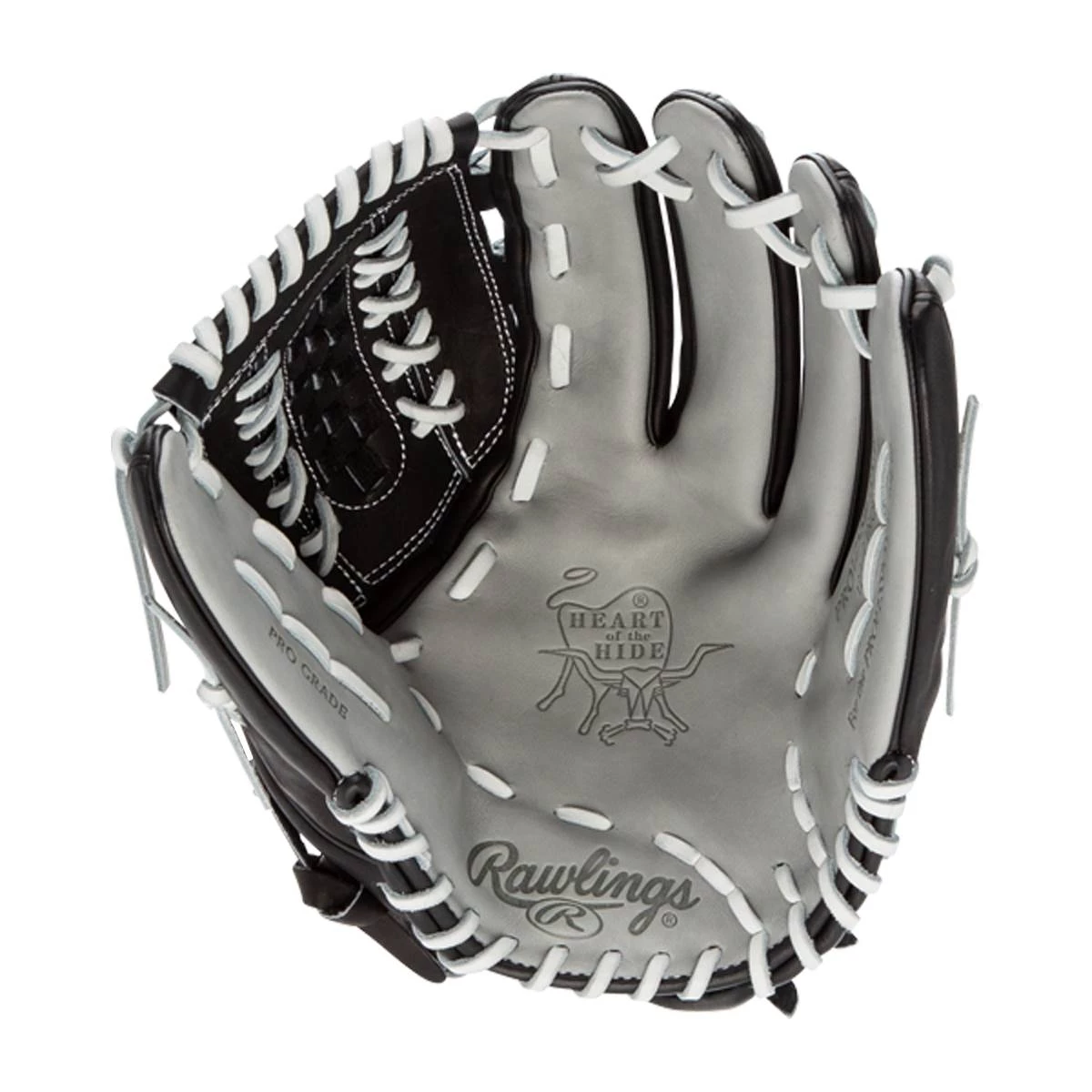 New โ Rawlings Heart of the Hide 12.5" Fastpitch Softball Glove: PRO125SB-18GB Black, Grey ๐ 4 New โ Rawlings Heart of the Hide 12.5" Fastpitch Softball Glove: PRO125SB-18GB Black, Grey ๐ - Image 2