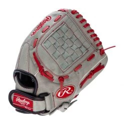 Best Pirce ❤️ Rawlings Sure Catch 11" Mike Trout Youth Baseball Glove: SC110MT Grey, Red 🛒 -Glovegear Store ad8d 08 21 rawlings sure catch 11 mike trout youth baseball glove sc110mt 34630 3 l