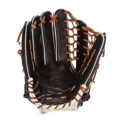 Flash Sale 🎁 Easton MLB Only Professional Collection 12.75" Baseball Glove: F78 Black, Tan ⌛