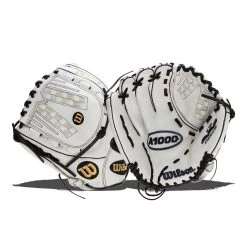 Promo 😀 Wilson A1000 V125 12.5" Fastpitch Softball Glove: WBW100182125 Black, White, Gold ❤️