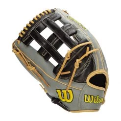 Cheapest 🧨 Wilson A2000 SuperSkin 1799 12.75" Baseball Glove: WBW1001121275 Black, Grey ✔️ -Glovegear Store b3c4 10 21 wilson a2000 superskin 1799 12 75 baseball glove wbw1001121275 33616 10 l