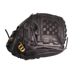 Budget 💯 Wilson A1000 P12 12" Fastpitch Softball Glove: WBW10018012 Black, Gold 🔔 -Glovegear Store b422 03 21 wilson a1000 p12 12 fastpitch softball glove wbw10018012 34279 8 l