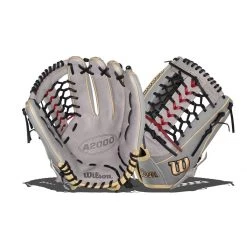 Top 10 ❤️ Wilson A2000 SuperSkin T125 12.5" Fastpitch Softball Glove: WBW100216125 Gold, Grey 😀 -Glovegear Store b86a 08 21 wilson a2000 superskin t125 12 5 fastpitch softball glove wbw100216125 33636 009 l