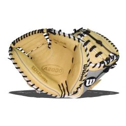 Buy 😀 Wilson A2000 Pedroia Fit 33.00" Baseball Catcher's Mitt: WTA20RB19PFCM33 Grey, Tan 😀 -Glovegear Store b993 12 21 wilson a2000 pedroia fit 33 00 baseball catchers mitt wta20rb19pfcm33 30487 30488 l