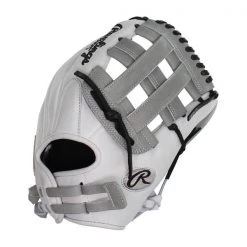 Discount 🔔 Rawlings Heart of the Hide 12.75" Fastpitch Softball Glove: PRO1275SB-6WG Grey, White ⌛ -Glovegear Store bb64 03 19 31335 2 m