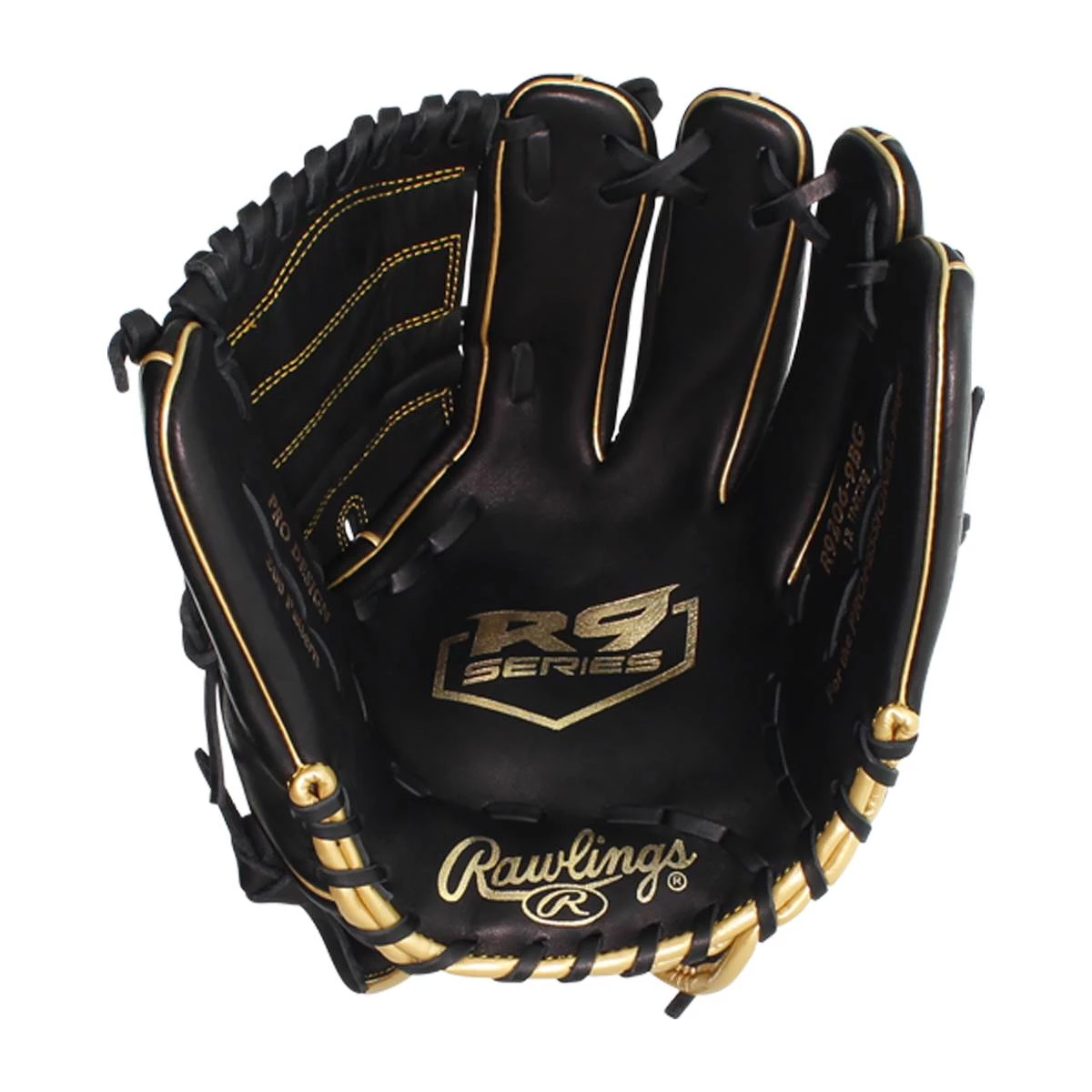 Best Sale 🌟 Rawlings R9 12" Baseball Glove: R9206-9BG Black, Gold 💯 11 Best Sale 🌟 Rawlings R9 12" Baseball Glove: R9206-9BG Black, Gold 💯 - Image 9