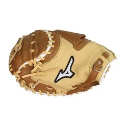 Best Pirce 🔔 Mizuno Franchise 33.5" Baseball Catcher's Mitt: GXC90B4 Tan 😀 -Glovegear Store bc15 11 20 mizuno franchise 33 5 baseball catchers mitt gxc90b4 33715 4 l