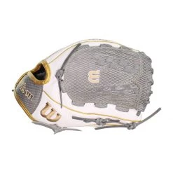 Deals 🥰 Wilson A2000 SuperSkin V125 12.5" Fastpitch Softball Glove: WBW100214125 Gold, Grey, White ❤️ -Glovegear Store bd04 09 20 wilson a2000 superskin v125 12 5 fastpitch softball glove wbw100214125 33635 4 l