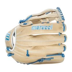 Cheap 🛒 Marucci Palmetto Series 12.75" Fastpitch Softball Glove: MFGPLM1275FP Blue, Tan 🧨 -Glovegear Store bead 08 21 marucci palmetto series 12 75 fastpitch softball glove mfgplm1275fp 34984 9 l