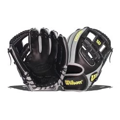New ✔️ Wilson A2000 SuperSkin 11.5" Baseball Glove: WTA20RB201786SS Black, Grey 💯 -Glovegear Store bfc3 09 19 31794 l