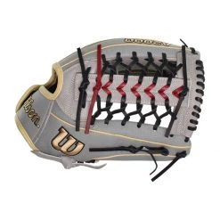 Top 10 ❤️ Wilson A2000 SuperSkin T125 12.5" Fastpitch Softball Glove: WBW100216125 Gold, Grey 😀 -Glovegear Store c04d 09 20 wilson a2000 superskin t125 12 5 fastpitch softball glove wbw100216125 33636 4 l