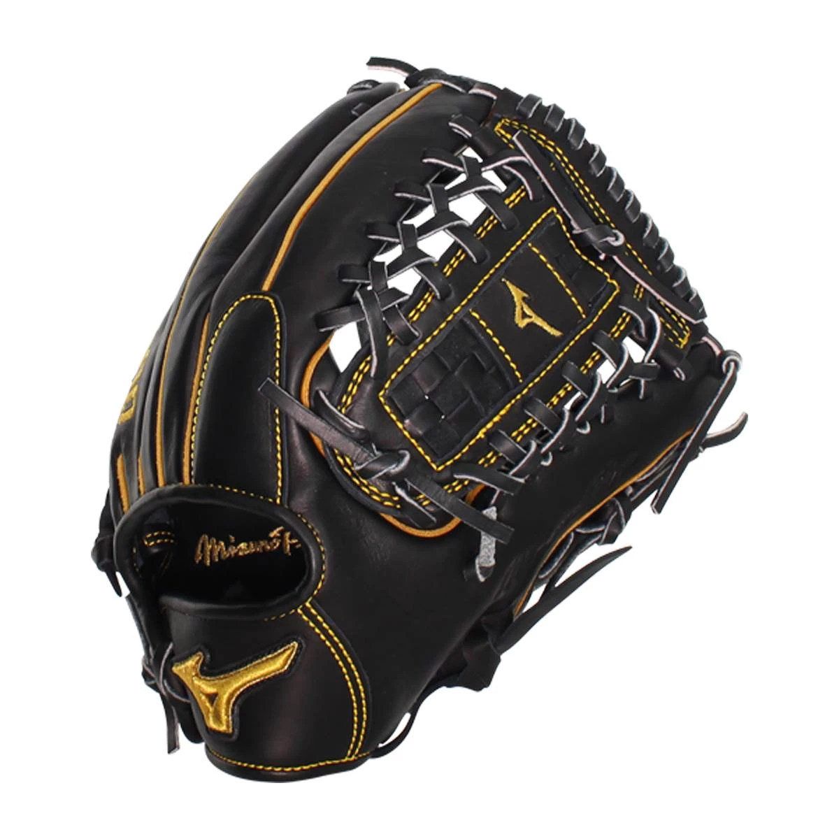 Wholesale ❤️ Mizuno Pro 12" Baseball Glove: GMP2BK-100DT4 Black, Yellow 😉 4 Wholesale ❤️ Mizuno Pro 12" Baseball Glove: GMP2BK-100DT4 Black, Yellow 😉 - Image 2